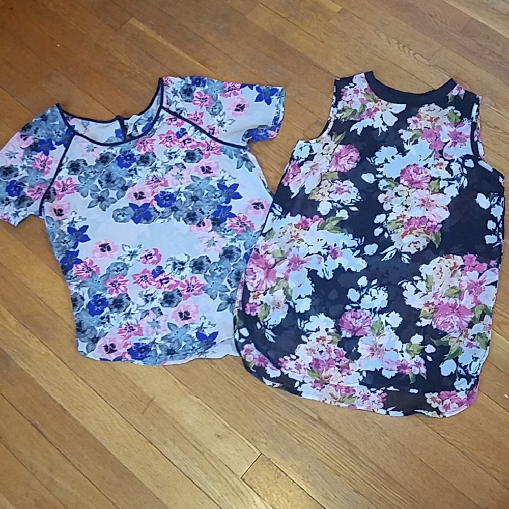 2 sheer blouses